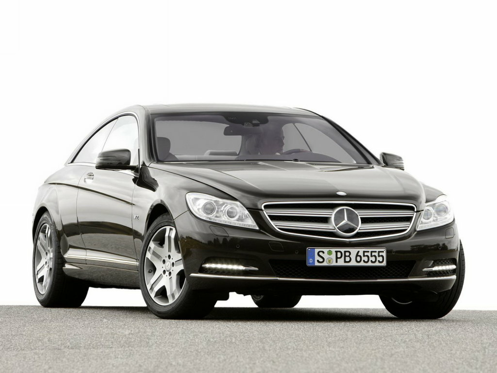 Коврики ЭВА "EVA ромб" для Mercedes-Benz CL-Class III (купе / C216) 2010 - 2014, серые, 4шт.