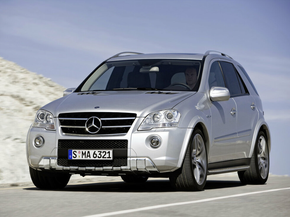 Коврики текстильные "Стандарт" для Mercedes-Benz M-Class II (suv / W164) 2008 - 2011, черные, 5шт.