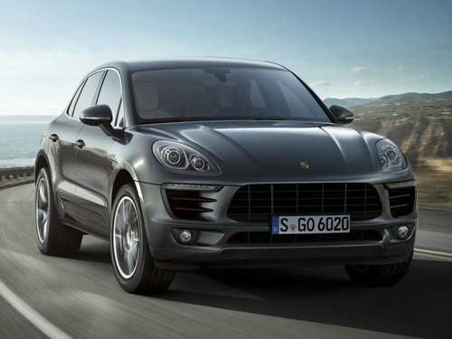 Коврики ЭВА "EVA ромб" для Porsche Macan (suv / 95B) 2013 - Н.В., черные, 4шт.