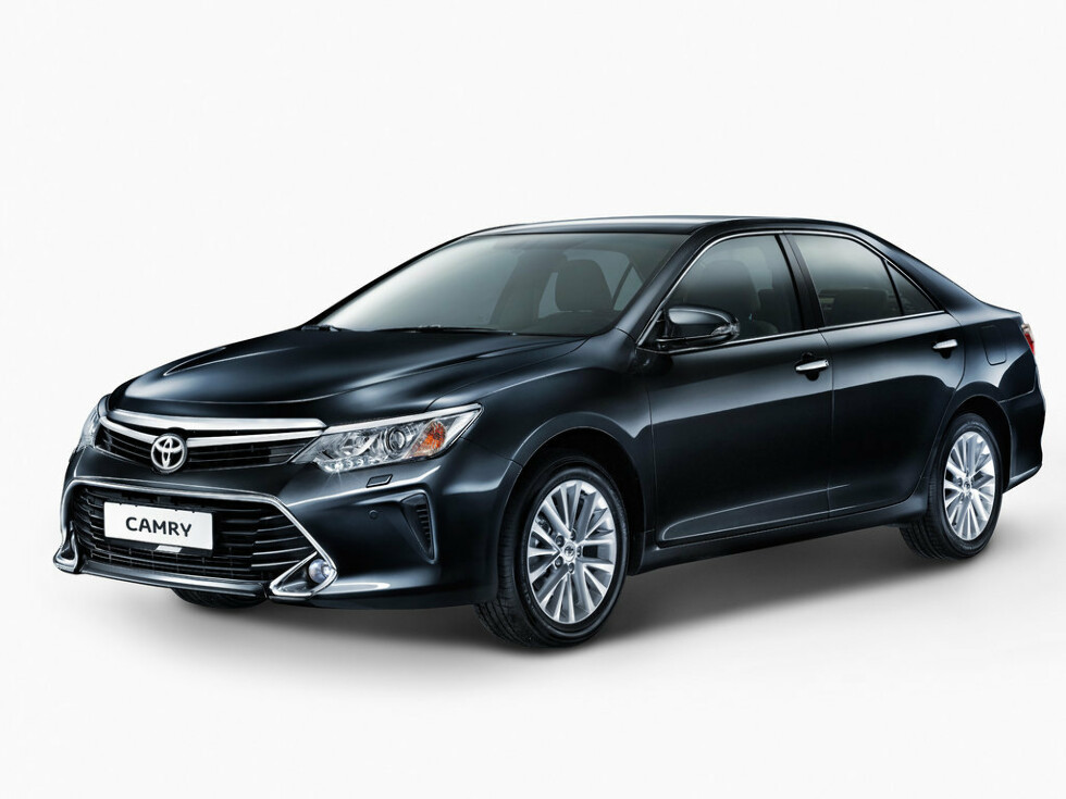 Коврики текстильные "Стандарт" для Toyota Camry (седан / XV55) 2014 - 2017, черные, 1шт.