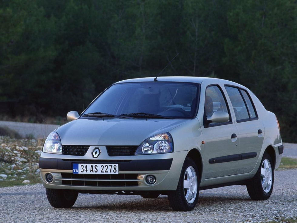 Коврики текстильные "Стандарт" для Renault Symbol I (седан / LB Седан) 2002 - 2006, черные, 4шт.