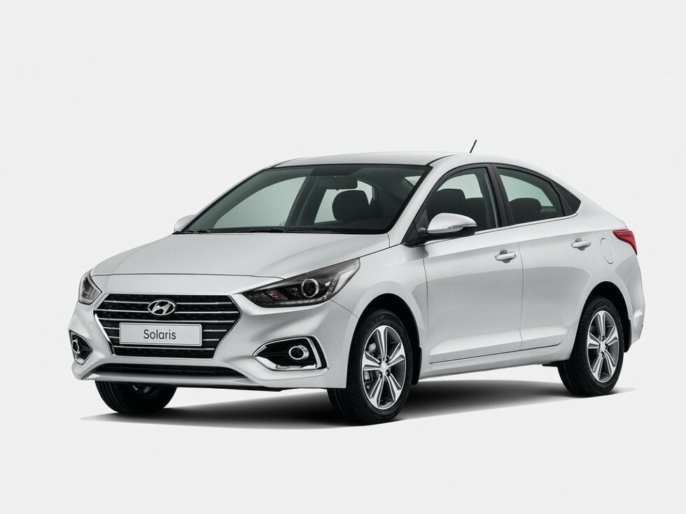 Коврики текстильные "Стандарт" для Hyundai Solaris II (седан / HCR) 2017 - 2020, черные, 1шт.