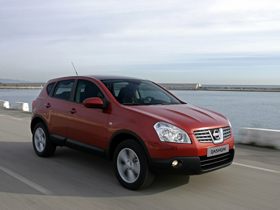 Коврики ЭВА "EVA ромб" для Nissan Qashqai I (suv / J10) 2006 - 2010, черные, 5шт.