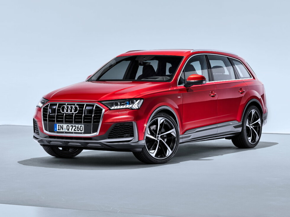 Коврики текстильные "Комфорт" для Audi Q7 II (suv / 4MB) 2019 - Н.В., темно-серые, 5шт.