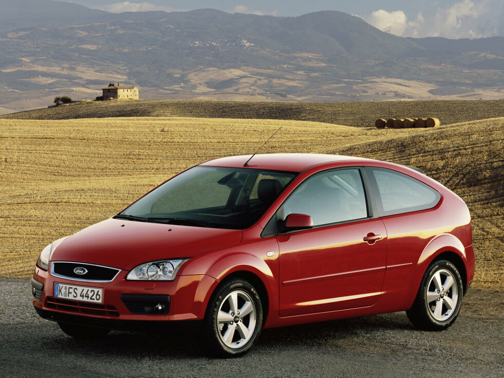 Коврики текстильные "Комфорт" для Ford Focus II (хэтчбек 5 дв / CB4) 2004 - 2008, черные, 5шт.